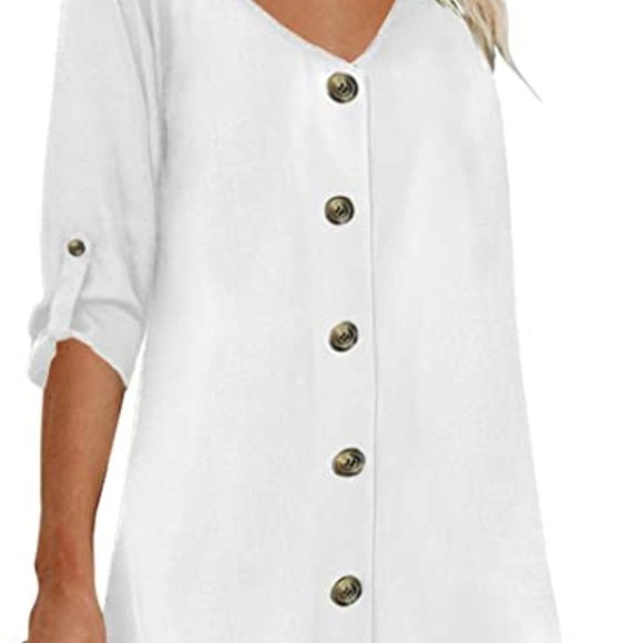 Women Summer Spaghetti Strap Button sleeve - Picture 2 of 3